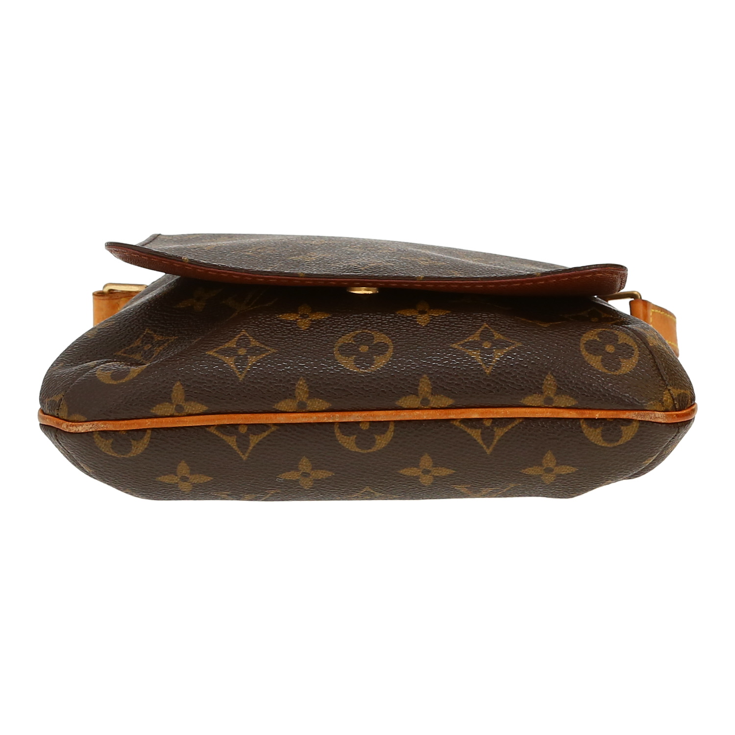 Bolso bandolera Louis Vuitton  Salsa en lona Monogram marrón y cuero natural - Detail D1