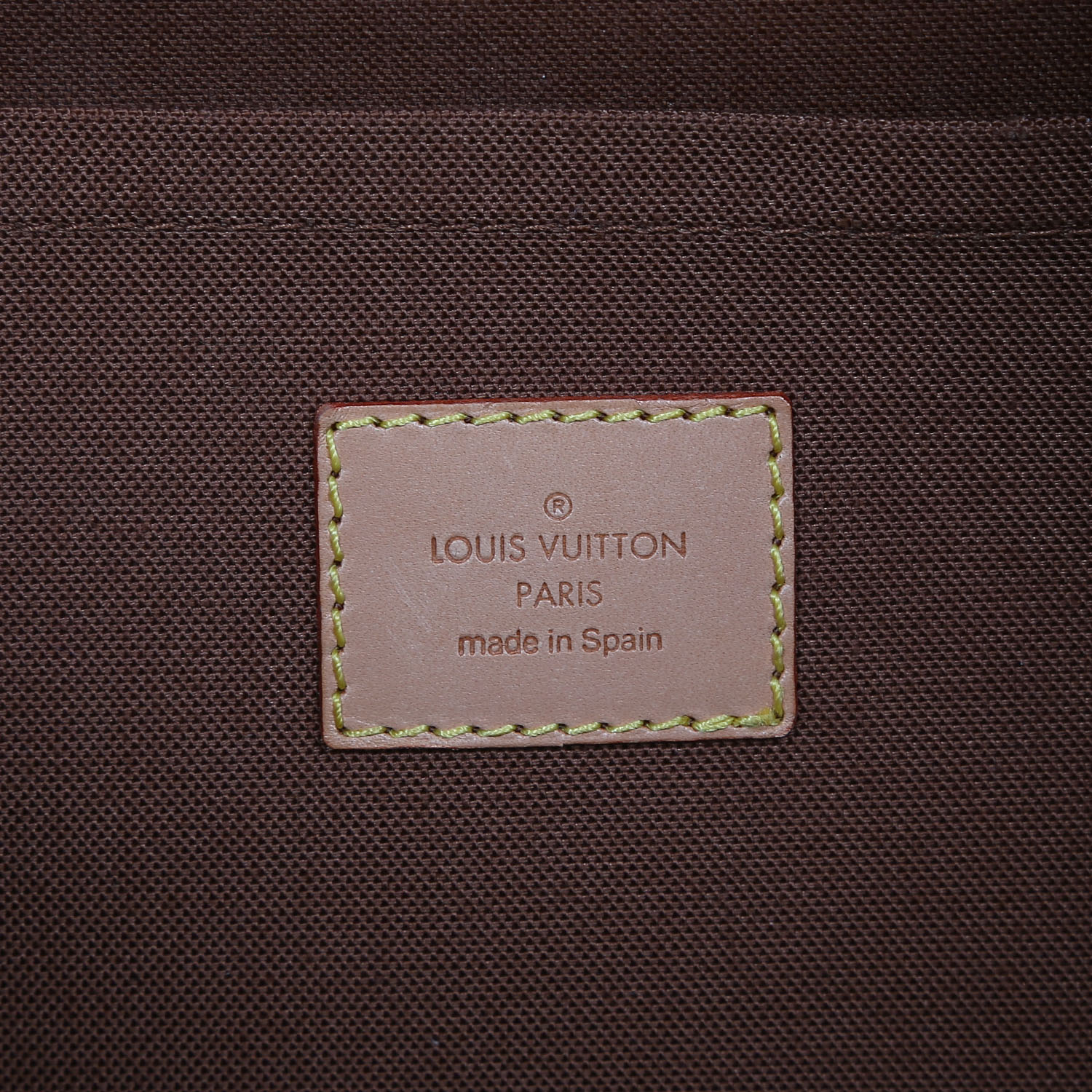 Bolsa de viaje Louis Vuitton  Athlétisme en lona Monogram marrón y cuero natural - Detail D5