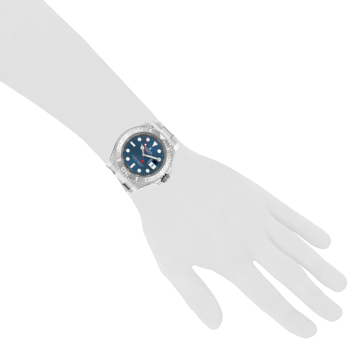 Orologio Rolex Yacht-Master in acciaio e platino Ref: Rolex - 116622  Circa 2018 - Detail D1