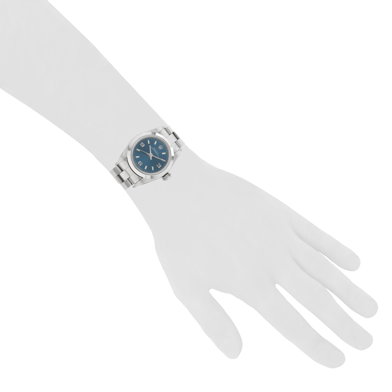 Orologio Rolex Lady Oyster Perpetual in acciaio Ref: Rolex - 67180  Circa 1998 - Detail D1