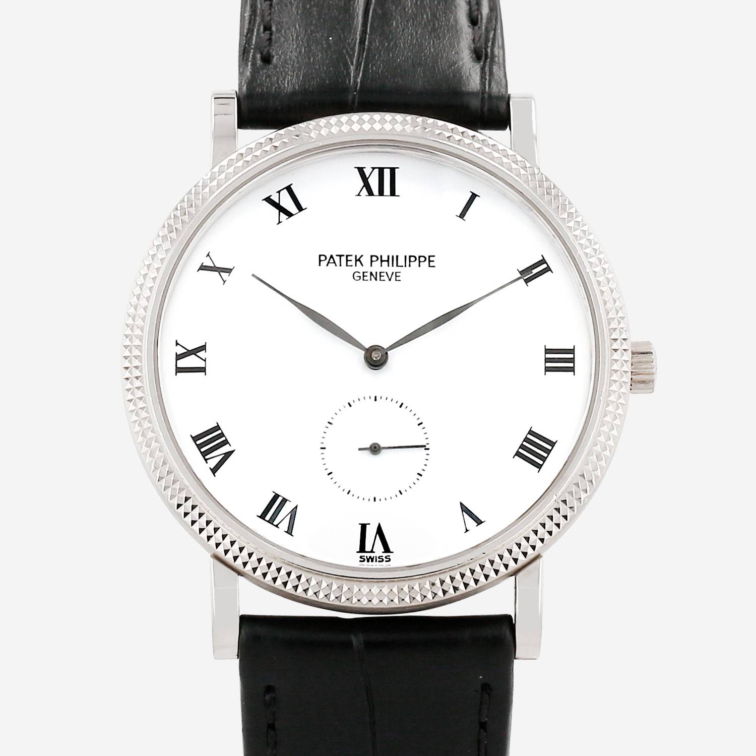 Reloj Patek Philippe Calatrava Clous De Paris de oro blanco Ref: Patek Philippe - 3919  Circa 2000