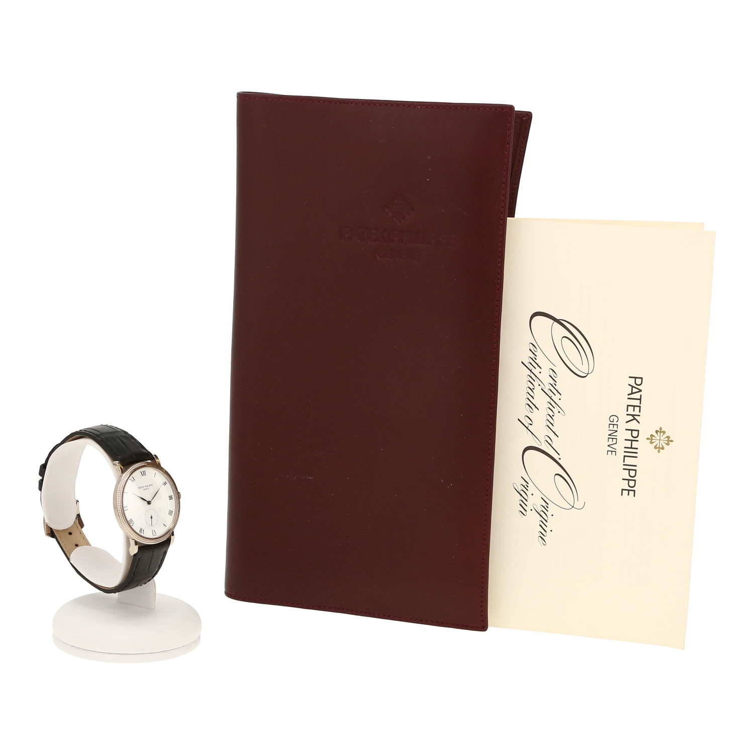 Orologio Patek Philippe Calatrava Clous De Paris in oro bianco Ref: Patek Philippe - 3919  Circa 2000