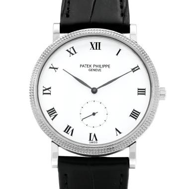 Patek Philippe Calatrava Clous De Paris  in white gold Ref: Patek Philippe - 3919  Circa 2000
