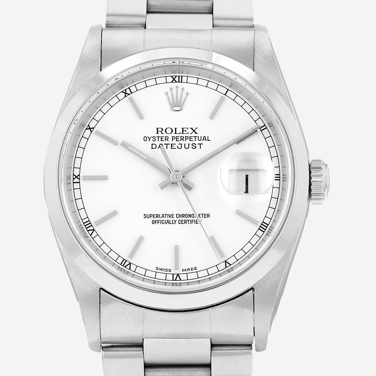 Rolex Datejust steel watch, Ref: Rolex - 16200 Circa 2000
