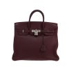 Borsa Hermès  Haut à Courroies in pelle Mysore viola Cassis - 360 thumbnail