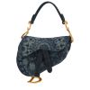 Dior  Saddle mini  handbag  in blue denim - 00pp thumbnail