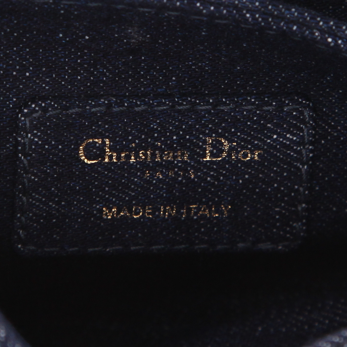 Sac à main Dior  Saddle mini  en denim bleu - Detail D2