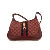 Bolso bandolera Gucci  Jackie en lona monogram color burdeos y cuero color burdeos - 360 thumbnail