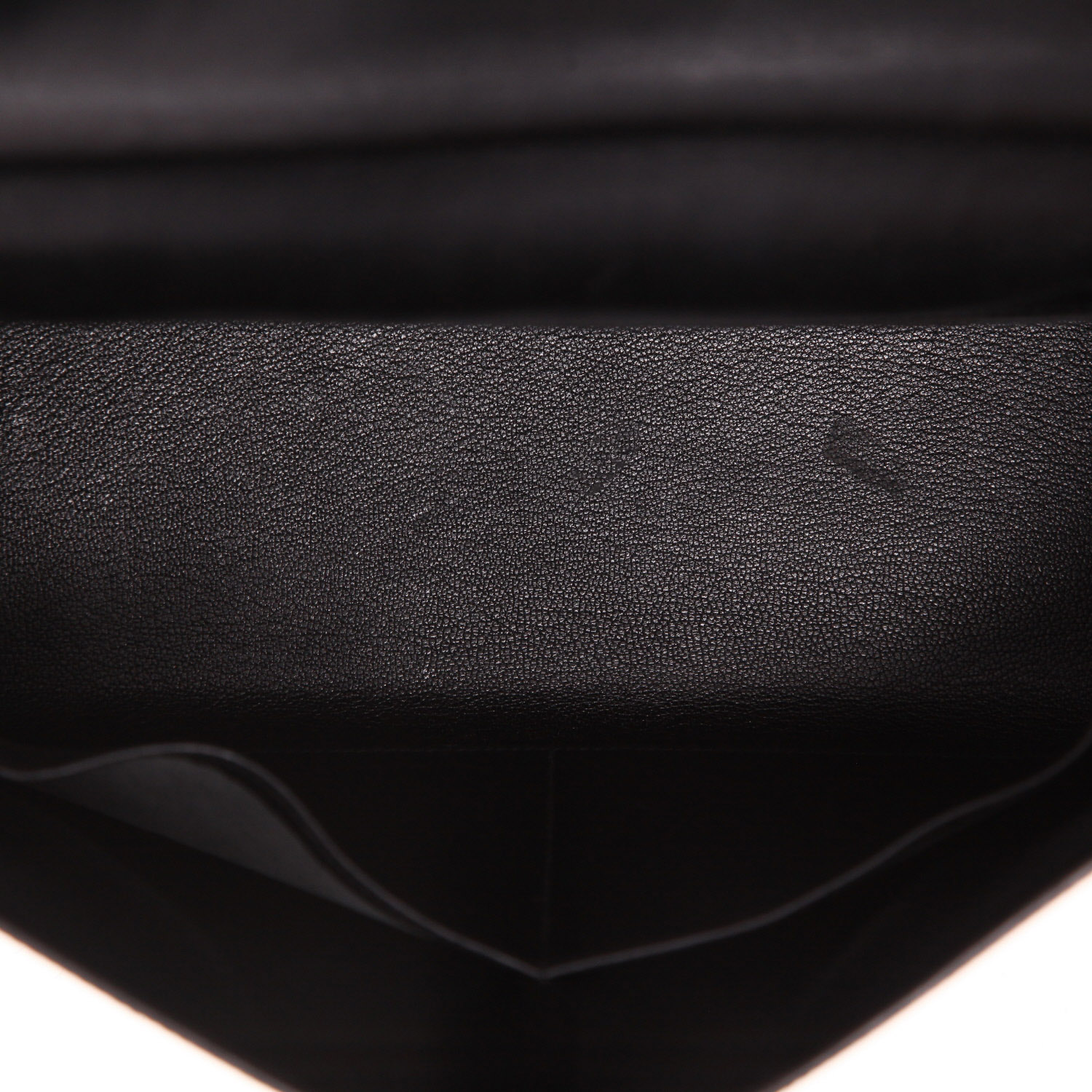 Bolso de mano Hermès  Kelly 32 cm en cuero box negro - Detail D3