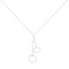 Hermès Mors long necklace in silver - 00pp thumbnail