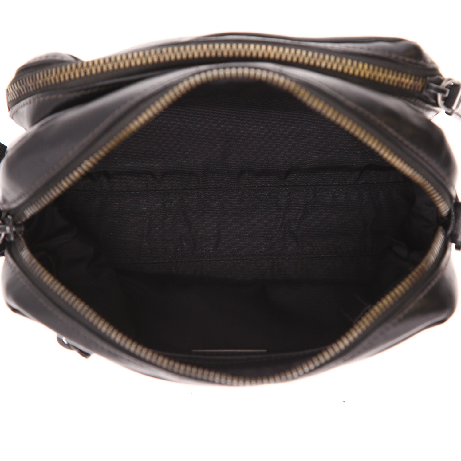 Bolso bandolera Prada   en cuero negro - Detail D3