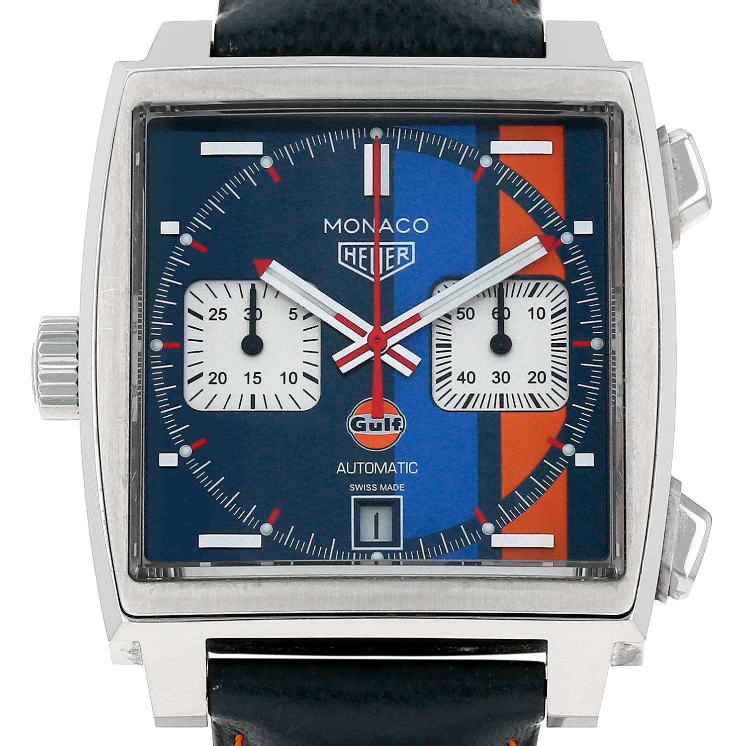 Orologio TAG Heuer Classic Monaco Automatic Chronograph in acciaio Ref: TAG Heuer - CAW211  Circa 2019 - 00pp