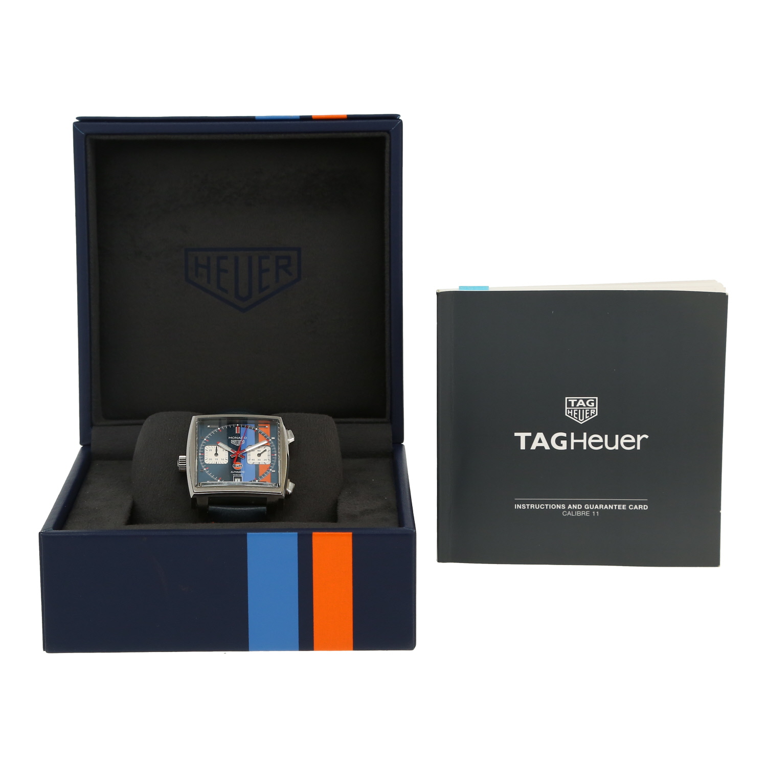 Montre TAG Heuer Classic Monaco Automatic Chronograph en acier Ref: TAG Heuer - CAW211  Vers 2019 - Detail D2