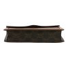 Celine  Margo shoulder bag  logo canvas  and brown leather - Detail D1 thumbnail