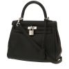 Hermès  Kelly 25 cm handbag  in black Swift leather - 00pp thumbnail