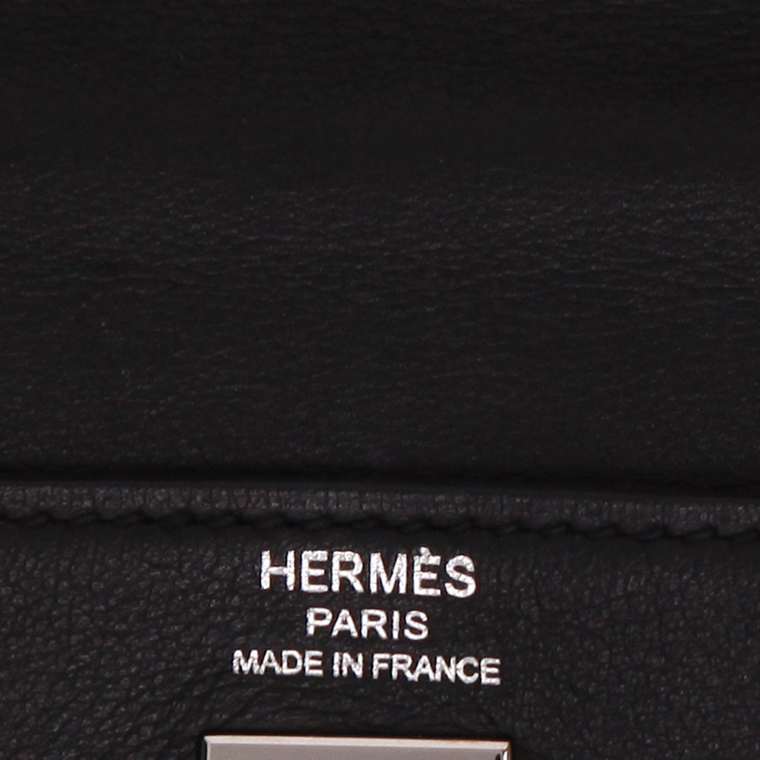 Borsa Hermès  Kelly 25 cm in pelle Swift nera - Detail D2