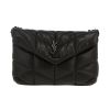 Bolso bandolera Saint Laurent  Puffer Toy en cuero acolchado negro - 360 thumbnail