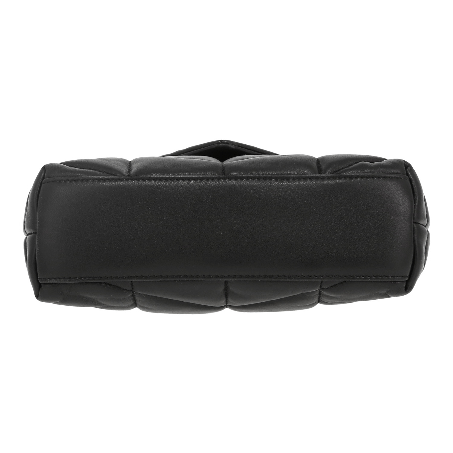 Sac bandoulière Saint Laurent  Puffer Toy en cuir matelassé noir - Detail D1