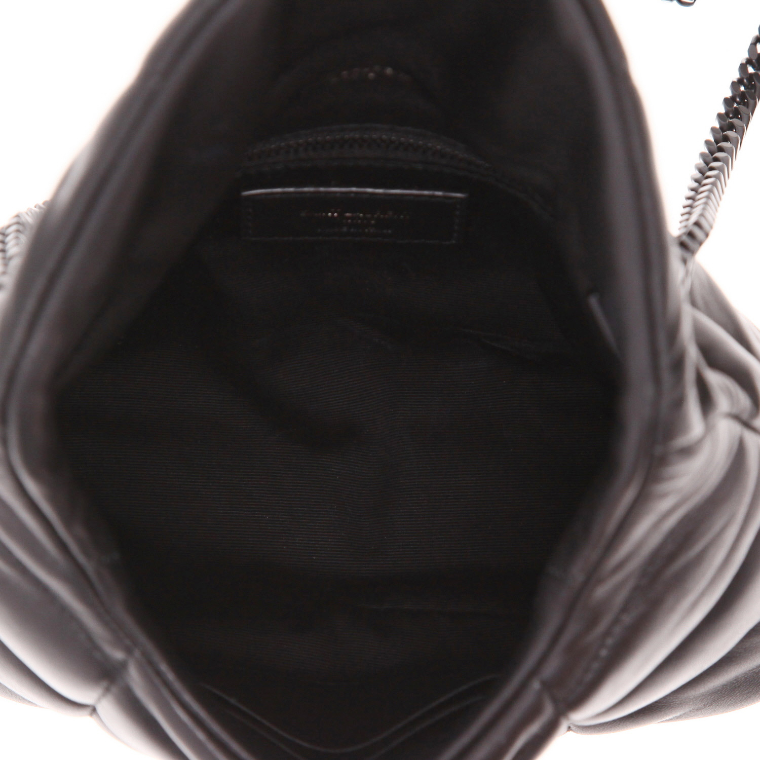 Saint Laurent  Puffer Toy shoulder bag  in black quilted leather - Detail D3