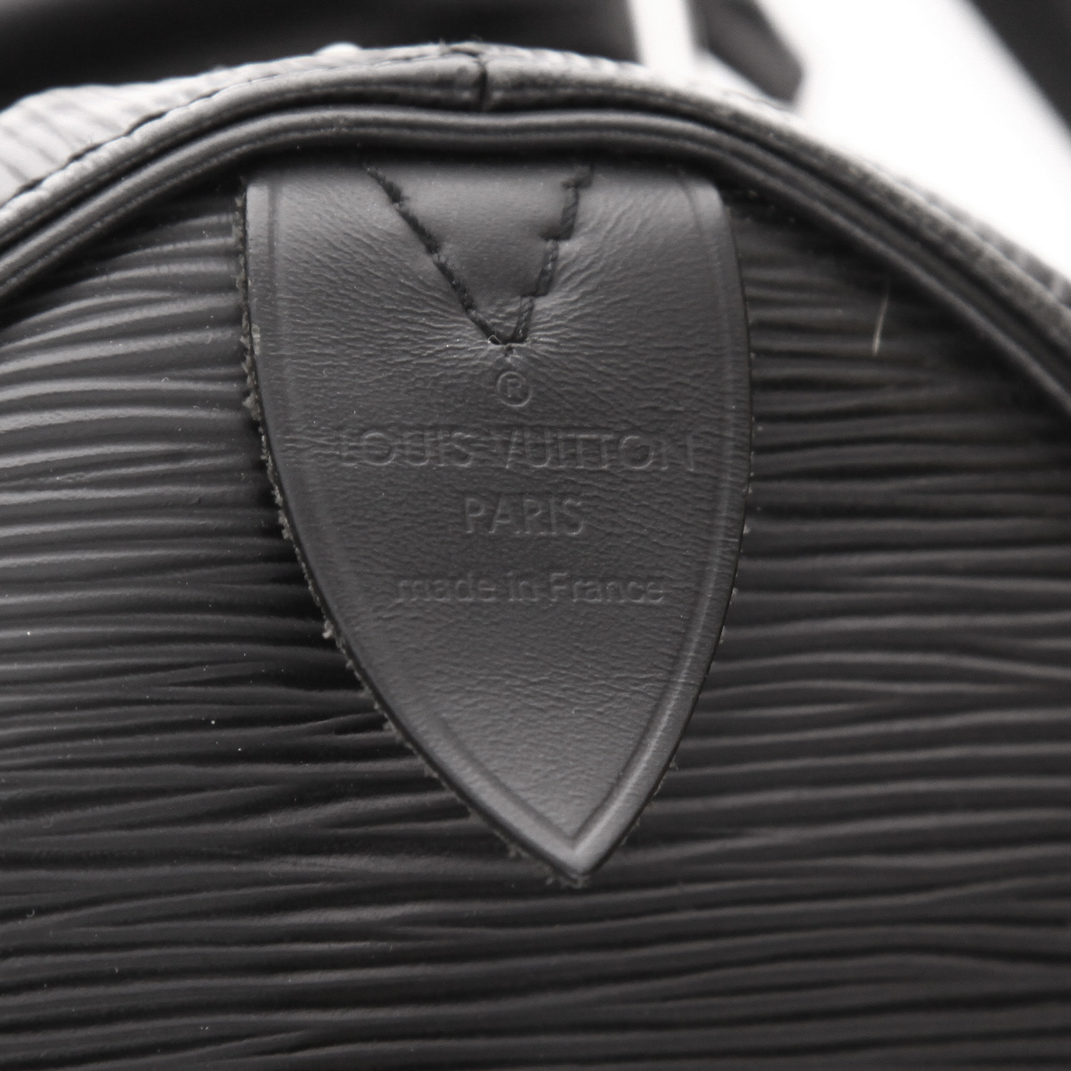 Louis Vuitton  Speedy 30 handbag  in black epi leather - Detail D2