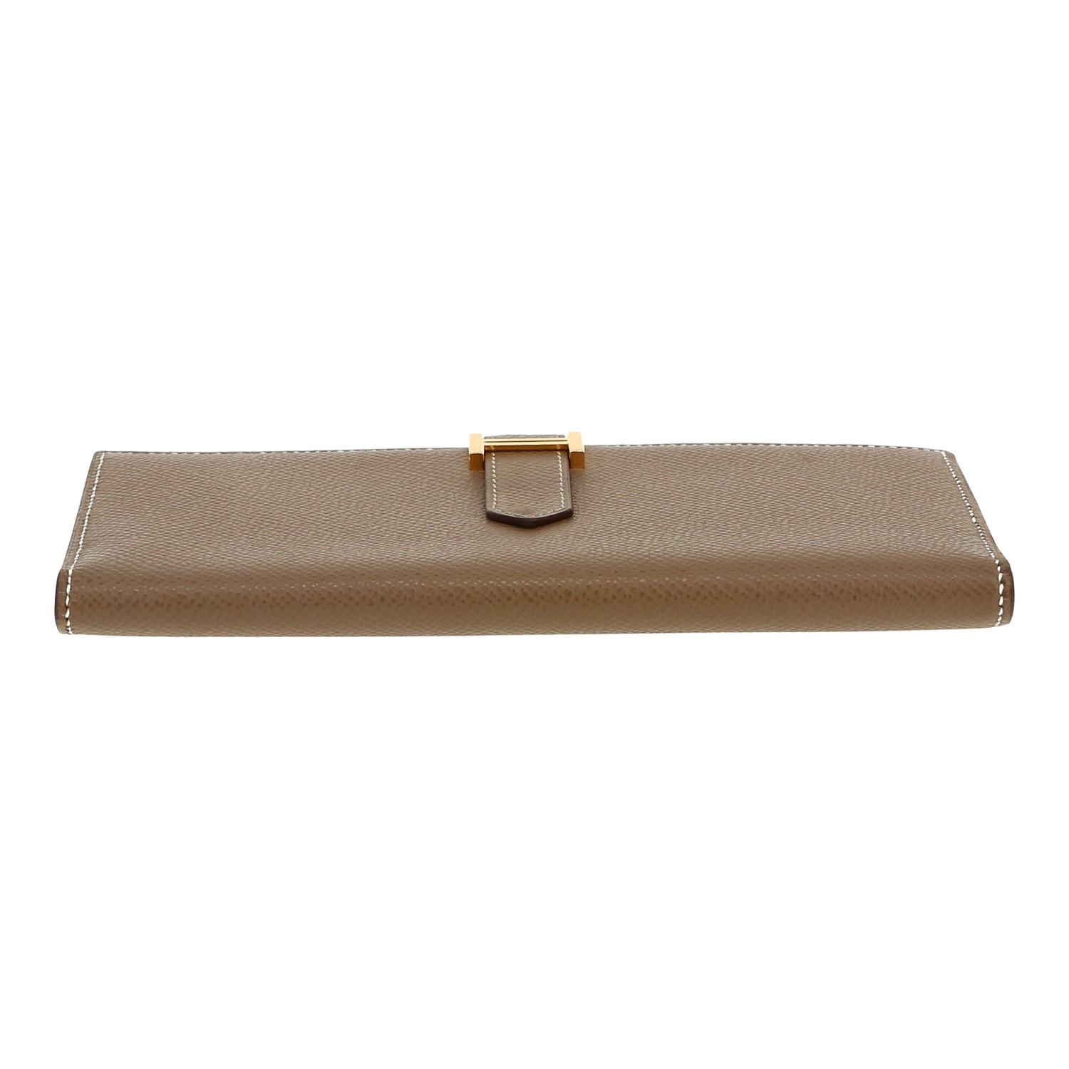 Hermès  Bearn wallet  in etoupe epsom leather - Detail D1
