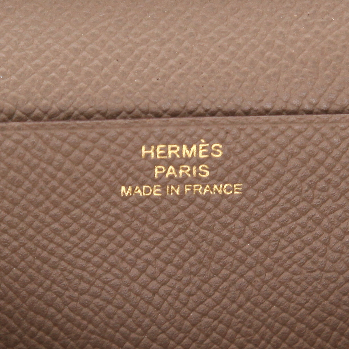 Billetera Hermès  Bearn en cuero epsom marrón etoupe - Detail D2