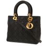 Bolso de mano Dior  Lady Dior en cuero Ardenne negro - 00pp thumbnail