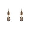 Pomellato Narciso earrings in pink gold and smoked quartz - 00pp thumbnail