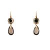 Pomellato Narciso earrings in pink gold and smoked quartz - 360 thumbnail