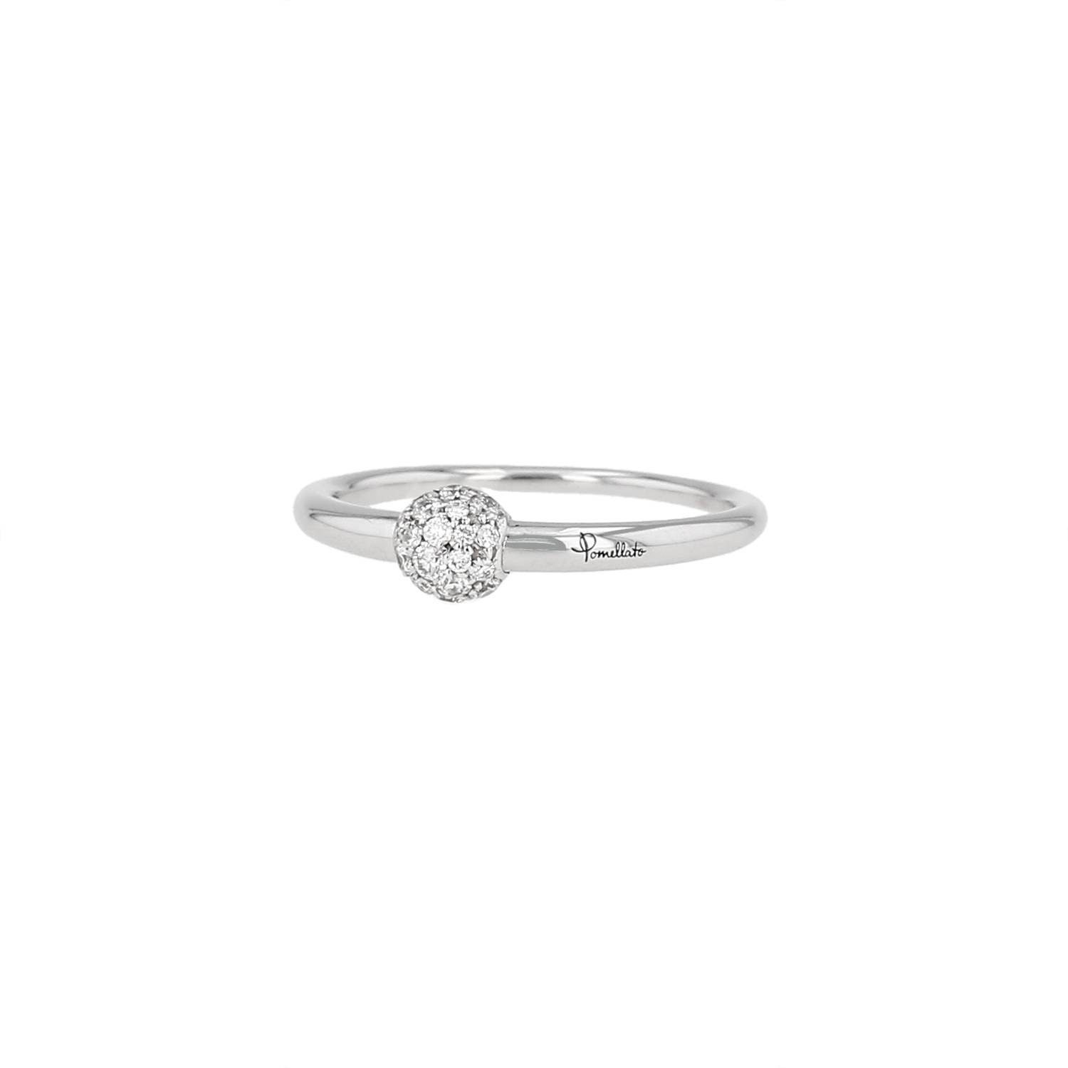 Pomellato M'ama Non M'ama ring in white gold and diamonds