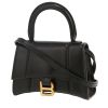 Balenciaga  Hourglass shoulder bag  in black leather - 00pp thumbnail