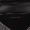 Balenciaga  Hourglass shoulder bag  in black leather - Detail D2 thumbnail