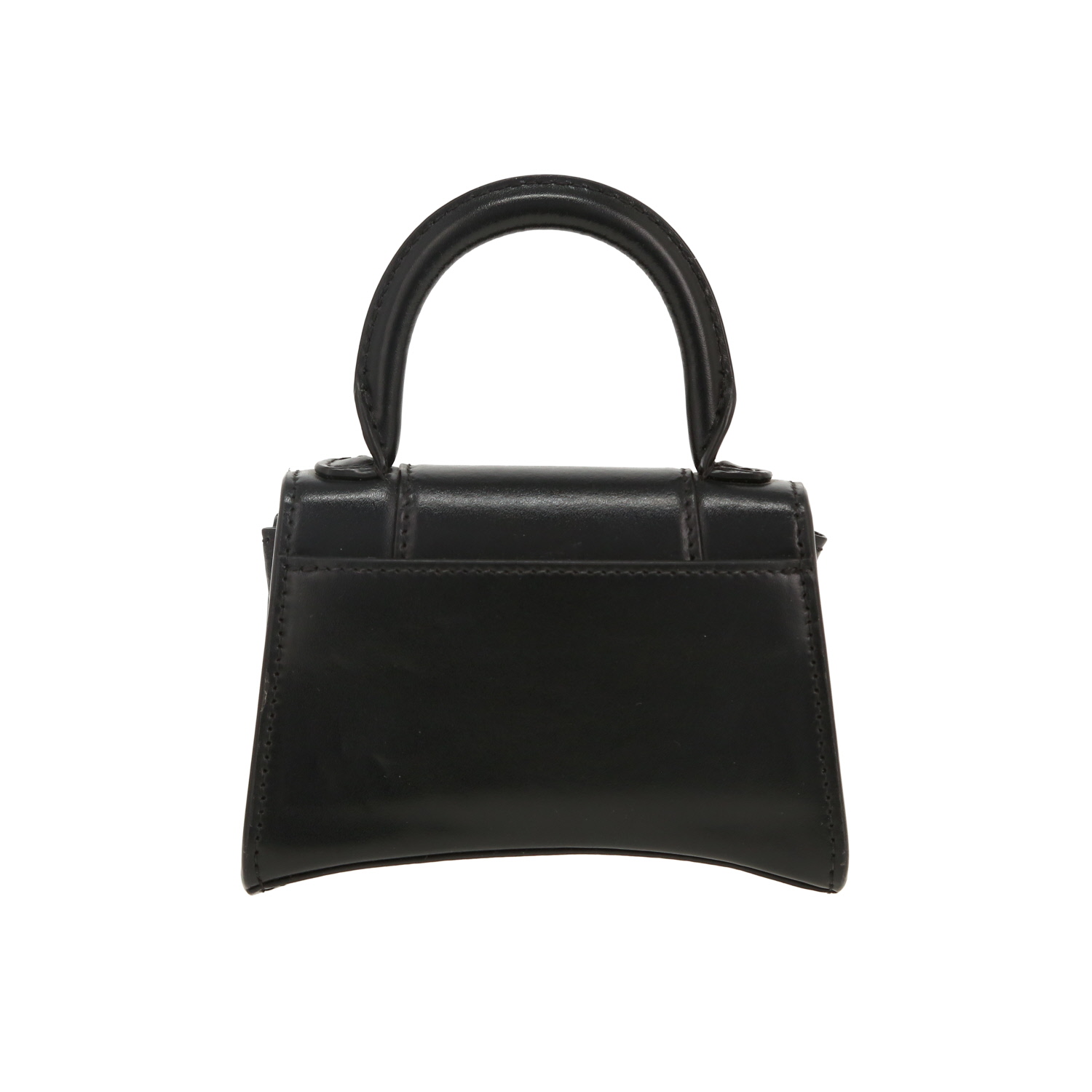 Borsa a tracolla Balenciaga  Hourglass in pelle nera - Detail D4
