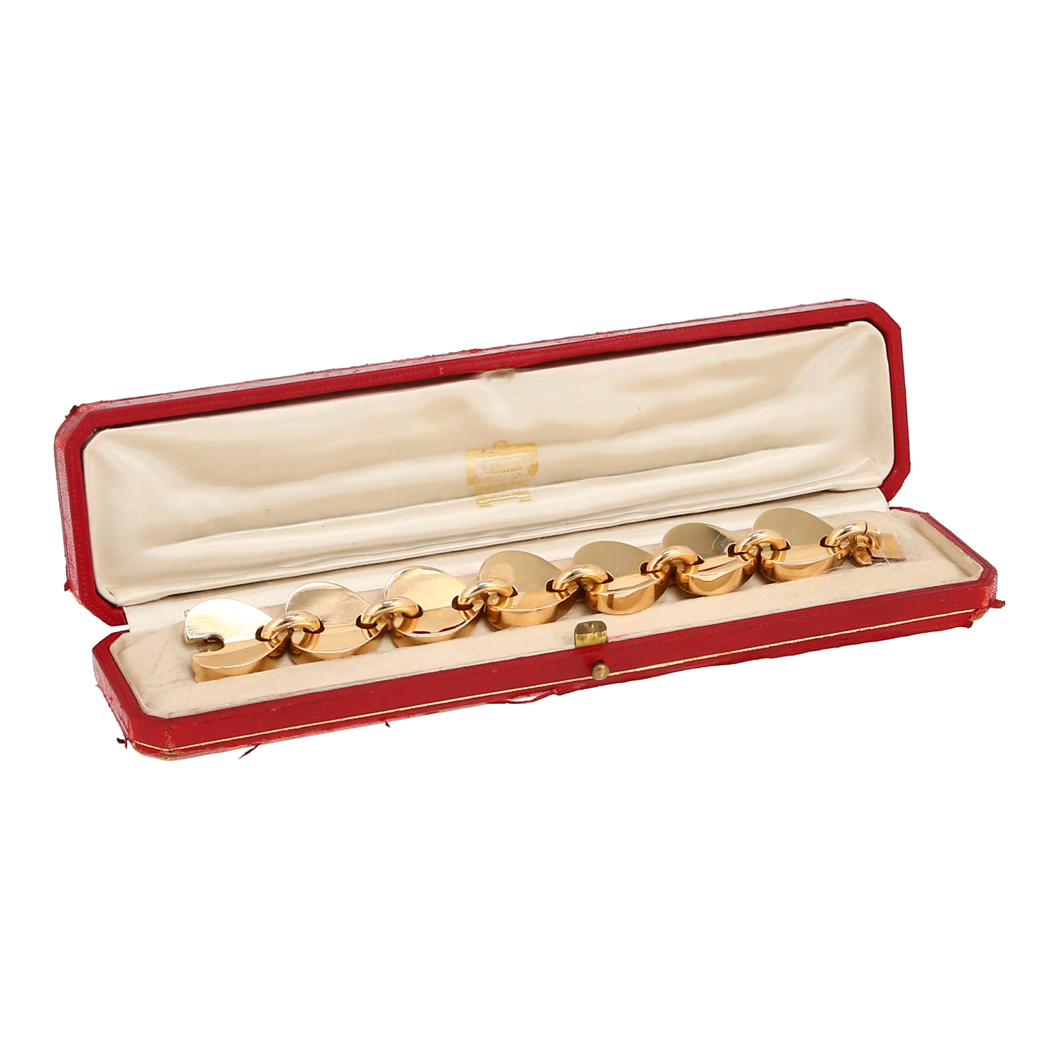 Brazalete época años 40 Cartier  de oro amarillo - Detail D2