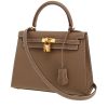 Hermès  Kelly 25 cm handbag  in etoupe epsom leather - 00pp thumbnail