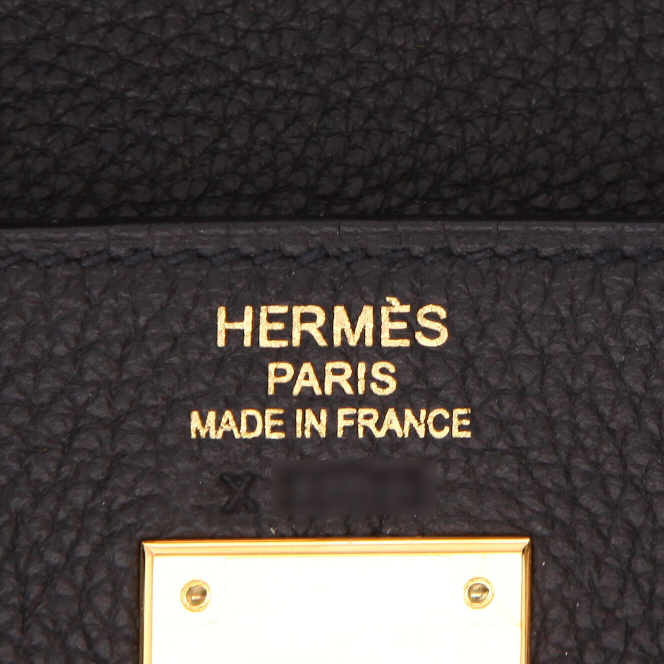 Borsa Hermès  Kelly 35 cm in pelle togo nera - Detail D2