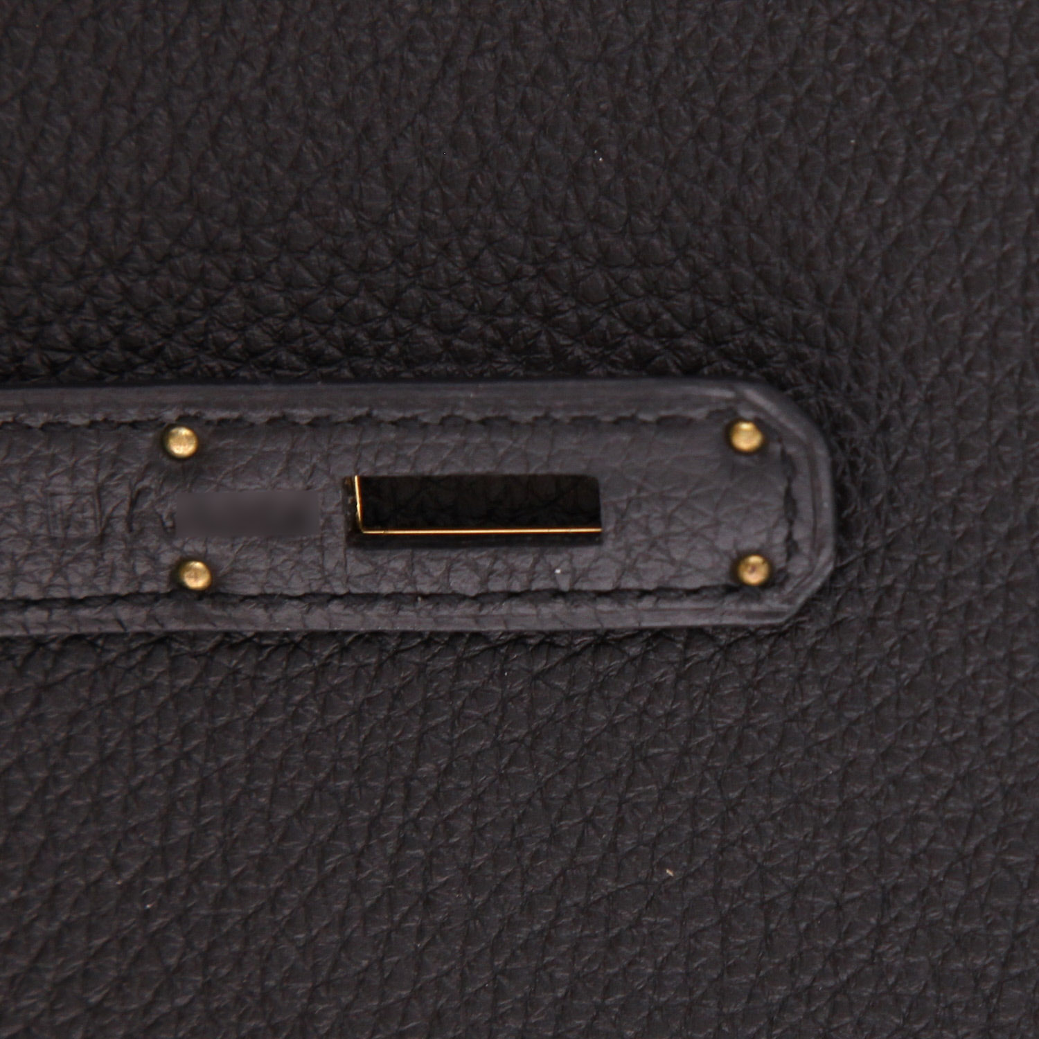 Borsa Hermès  Kelly 35 cm in pelle togo nera - Detail D4