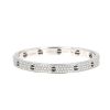 Bracelet Cartier Love pavé en or blanc, céramique et diamants, taille 17 - 360 thumbnail