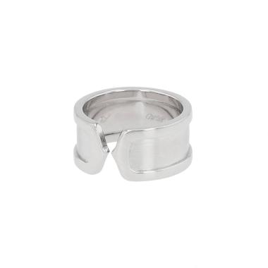 Sortija abierta Cartier C de Cartier de oro blanco
