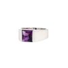 Cartier Tank signet ring in white gold and amethyst - 00pp thumbnail