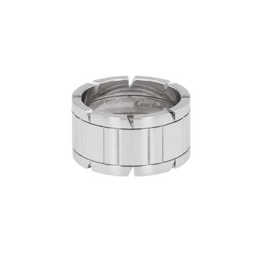Bague Cartier Tank grand modèle en or blanc
