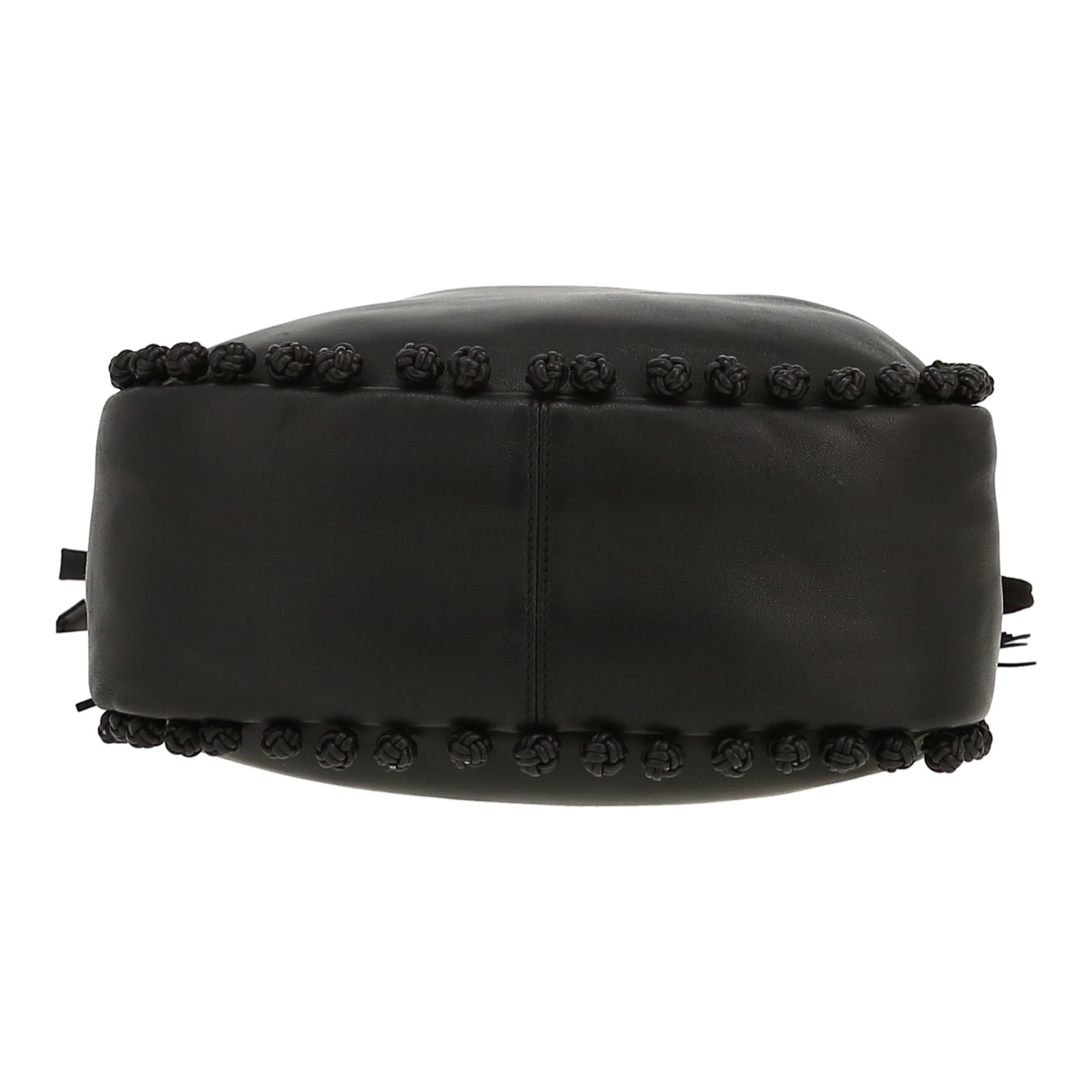 Sac à main Dior  Bucket en cuir noir - Detail D1