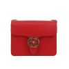 Bolso bandolera Gucci  Interlocking G en cuero granulado rojo - 360 thumbnail