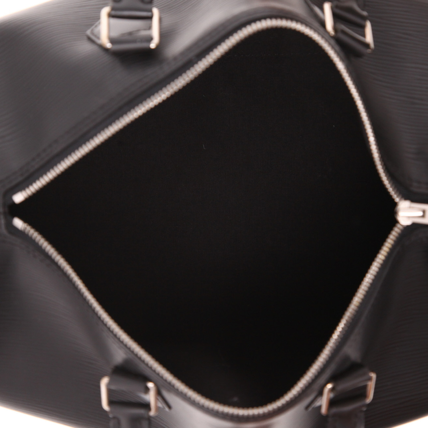 Louis Vuitton Speedy 30 handbag in black epi leather - Detail D3