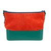 Chanel  Gabrielle  medium model  shoulder bag  in green and blue leather  and red nubuck - 360 thumbnail