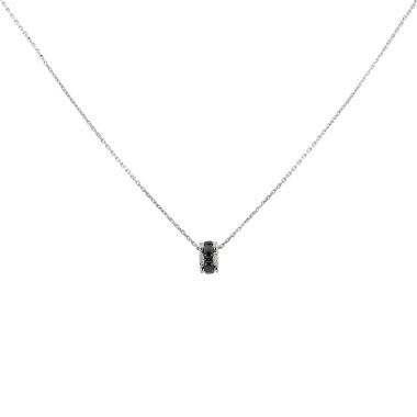 Collar Chanel Ultra de oro blanco, cerámica negro y diamantes