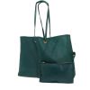 Sac cabas Saint Laurent   en cuir bleu-canard - 00pp thumbnail