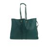 Sac cabas Saint Laurent   en cuir bleu-canard - 360 thumbnail