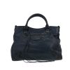 Balenciaga  City shoulder bag  in blue leather - 360 thumbnail