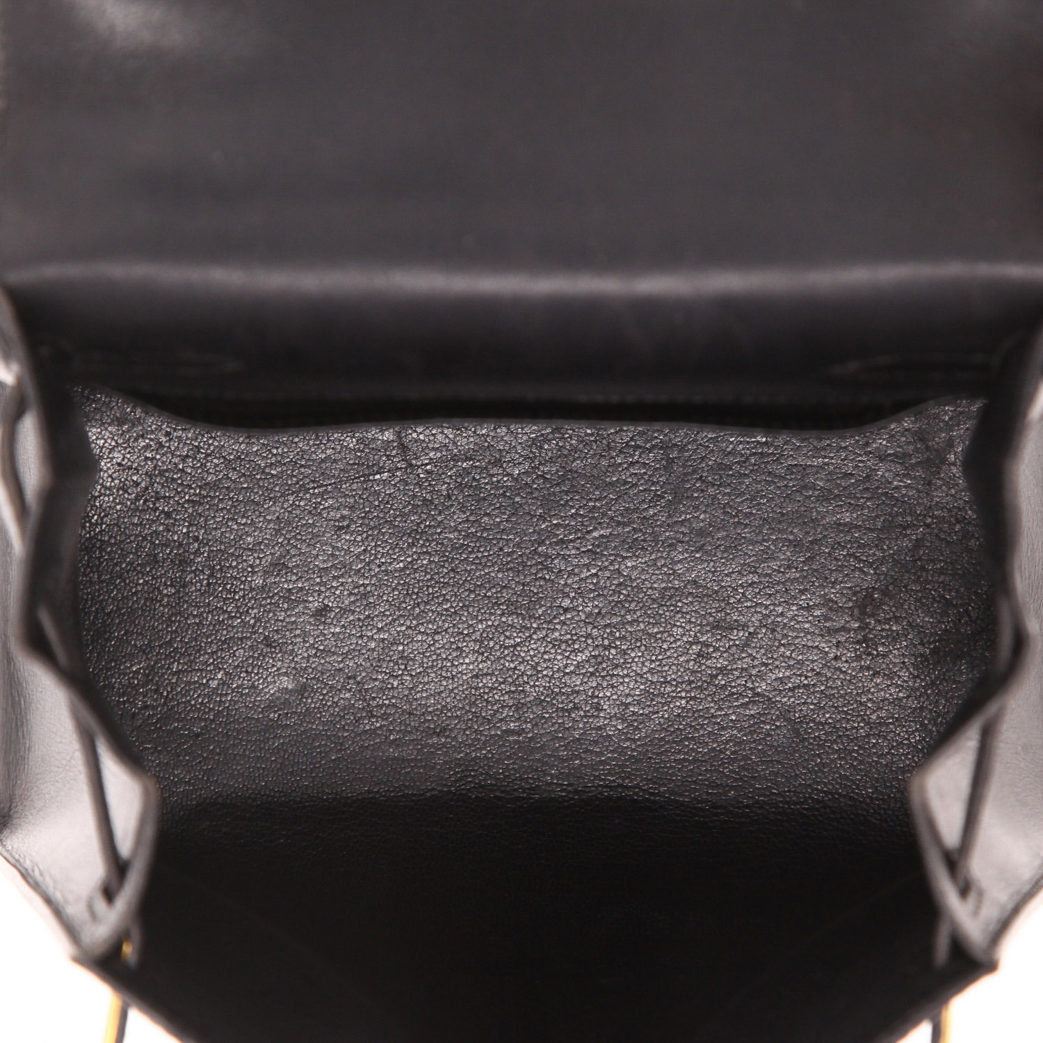 Borsa a tracolla Hermès  Kelly 20 cm in pelle box nera - Detail D3